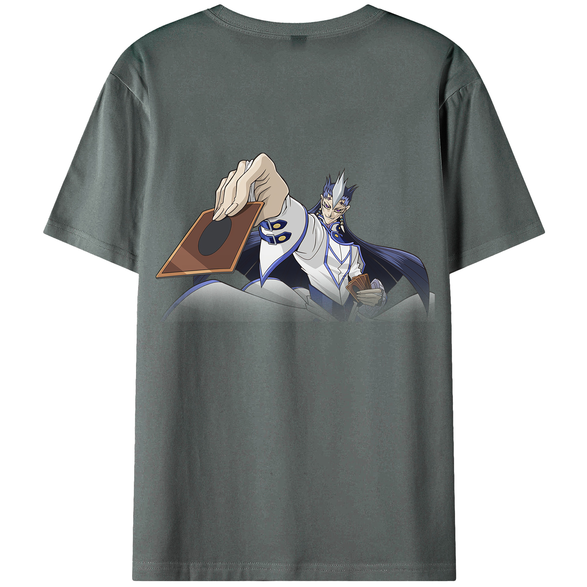 （画像用） 遊☆戯☆王 Yu-Gi-Oh! 綿100％ メンズ半袖Tシャツ（バックプリント） 通気性